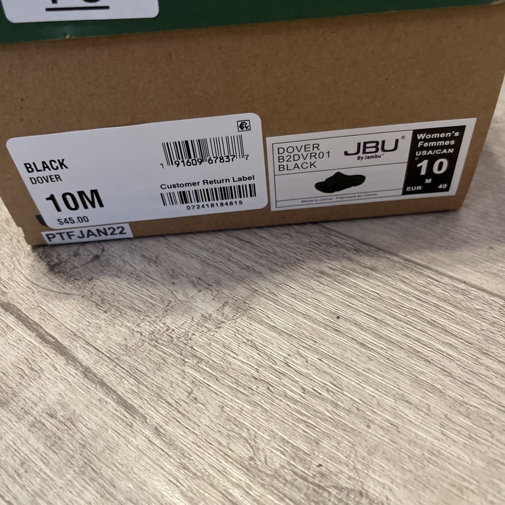 JBU Women Dover Recovery Slides in Black Size 10 NIB - Picture 3 of 5